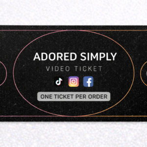 Social Media (Facebook/Tiktok/Instagram) Video Ticket- One per Order